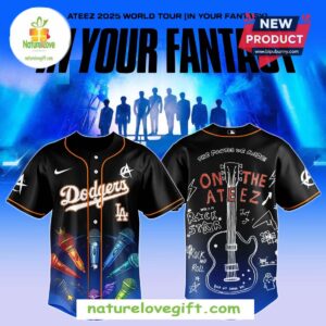 Dodgers MLB ATEEZ 2025 World Tour Baseball Jersey