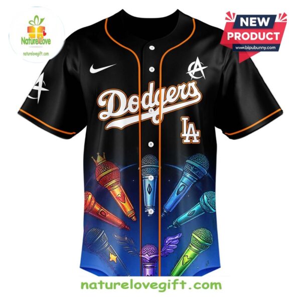 Dodgers MLB ATEEZ 2025 World Tour Baseball Jersey