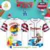 Dodgers MLB Christmas July Santa 2025 Baseball Jersey