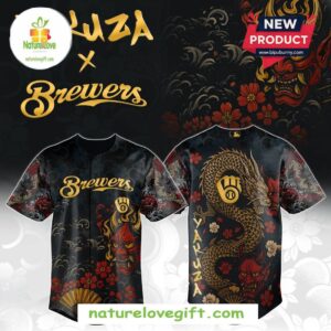 Milwaukee Brewers MLB Yakuza Bloodline Baseball Jersey
