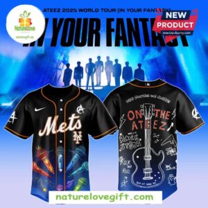 New York Mets MLB ATEEZ 2025 World Tour Baseball Jersey