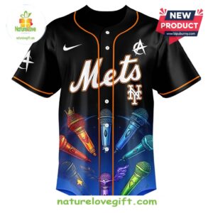 New York Mets MLB x ATEEZ 2025 World Tour Baseball Jersey 2