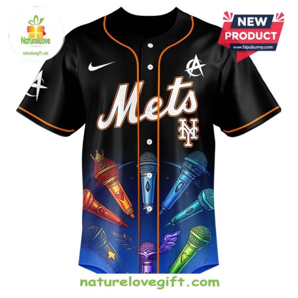 New York Mets MLB ATEEZ 2025 World Tour Baseball Jersey