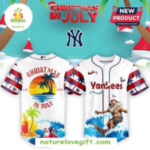 New York Yankees MLB Christmas July Santa 2025 Baseball Jersey