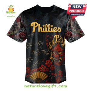 Philadelphia Phillies MLB x Yakuza Bloodline Baseball Jersey 2