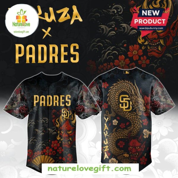 San Diego Padres MLB Yakuza Bloodline Baseball Jersey