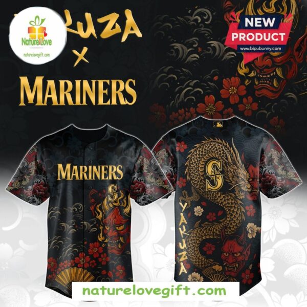 Seattle Mariners MLB Yakuza Bloodline Baseball Jersey