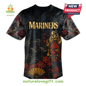 Seattle Mariners MLB x Yakuza Bloodline Baseball Jersey 2