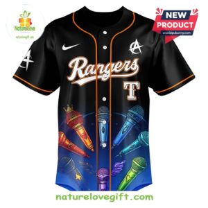 Texas Rangers MLB x ATEEZ 2025 World Tour Baseball Jersey 2