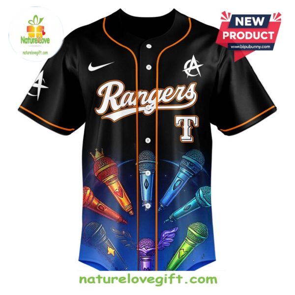 Texas Rangers MLB ATEEZ 2025 World Tour Baseball Jersey