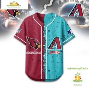Arizona Cardinals Mix Arizona Diamondbacks Sporty New Design Baseball Jersey