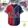 Atlanta Falcons Mix Atlanta Braves Sporty New Design Baseball Jersey