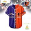 Baltimore Ravens Mix Baltimore Orioles Sporty New Design Baseball Jersey