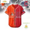 Cleveland Browns Mix Cleveland Guardians Sporty New Design Baseball Jersey