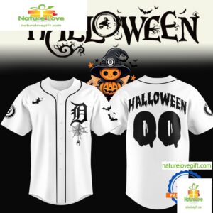 Detroit Tigers Halloween 2025 Custom Baseball Jersey
