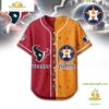Houston Texans Mix Houston Astros Sporty New Design Baseball Jersey