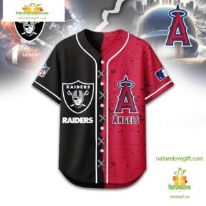Las Vegas Raiders Los Angeles Angels Sporty Baseball Jersey