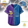 Minnesota Vikings Los Angeles Dodgers Sporty Baseball Jersey