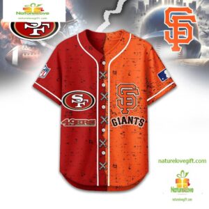 San Francisco 49ers Mix San Francisco Giants Sporty New Design Baseball Jersey