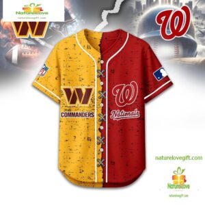 Washington Commanders Mix Washington Nationals Sporty New Design Baseball Jersey