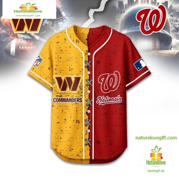 Washington Commanders Mix Washington Nationals Sporty New Design Baseball Jersey