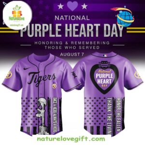 Detroit Tigers MLB x Purple Heart Day Baseball Jersey Viraldes Store Viral 200498 0