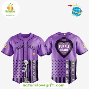 Toronto Blue Jays Purple Heart Day MLB Baseball Jersey Gift for Fans