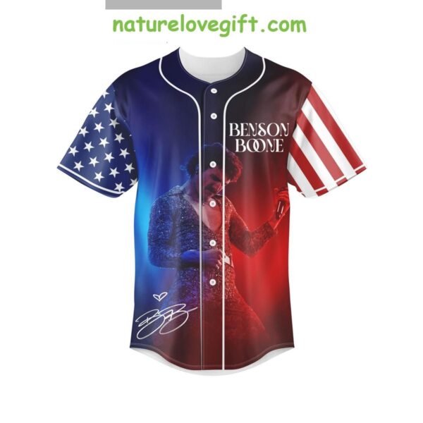 Benson Boone Tour Baseball Jersey American Heart 4th Of July