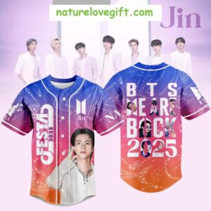 BTS Jin 2025 Festa Baseball Jersey We Are Back