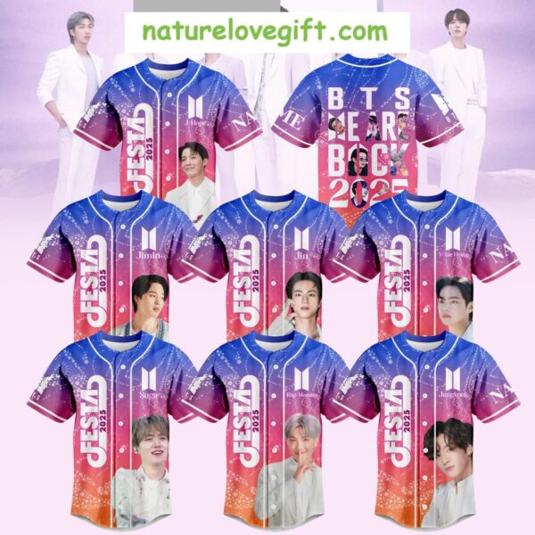 BTS Jin 2025 Festa Baseball Jersey We Are Back