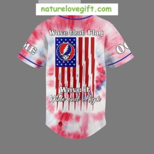 Grateful Dead Happy Independence Day Personalized Baseball Jersey