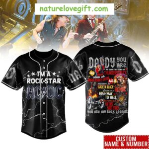 DC Rock Star Father’s Day Baseball Jersey