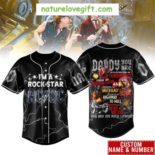 DC Rock Star Father’s Day Baseball Jersey