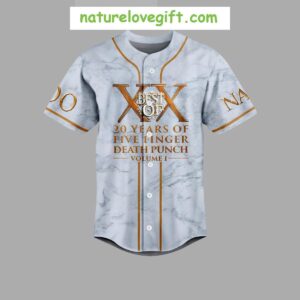 Five Finger Death Punch 20 Years Personalized Baseball Jersey