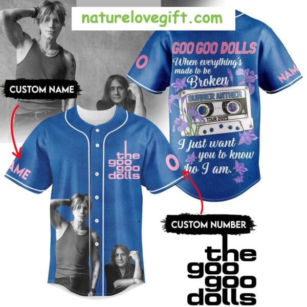 Goo Goo Dolls 2025 Tour Baseball Jersey Personalized Summer Anthem