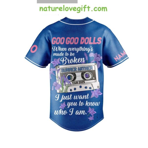 Goo Goo Dolls 2025 Tour Baseball Jersey Personalized Summer Anthem