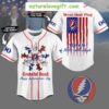 Grateful Dead Baseball Jersey Independence Day Flag Design