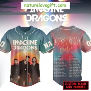 Imagine Dragons 2025 Tour Personalized Baseball Jersey Loom World