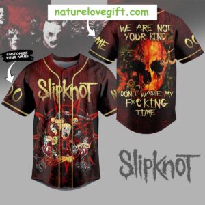 Slipknot We Are Your Kind Personalized Baseball Jersey No Wasting Time