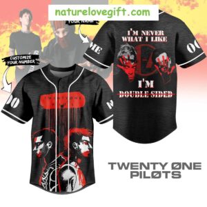 Twenty One Pilots Personalized Double Sided Baseball Jersey Never What I Like