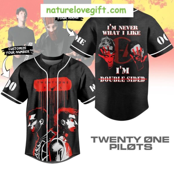 Twenty One Pilots Personalized Double Sided Baseball Jersey Never What I Like