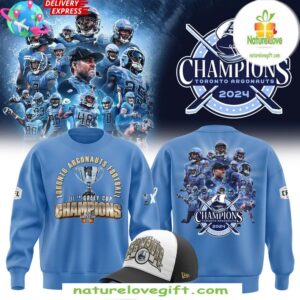 2025 Grey Cup Champs Toronto Argonauts Blue Sweatshirt