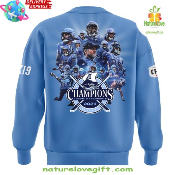 2025 Grey Cup Champs Toronto Argonauts Blue Sweatshirt