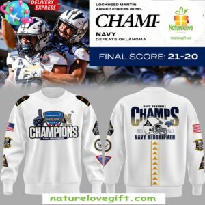 2025 Navy Midshipmen Armed Forces Bowl Champs Sweatshirt