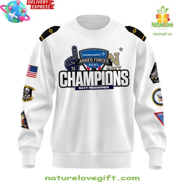 2025 Navy Midshipmen Armed Forces Bowl Champs Sweatshirt