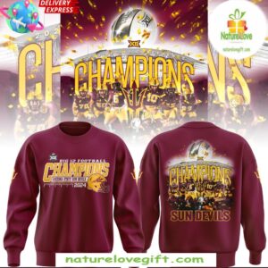 Arizona State Sun Devils 2025 Big 12 Champions Sweatshirt