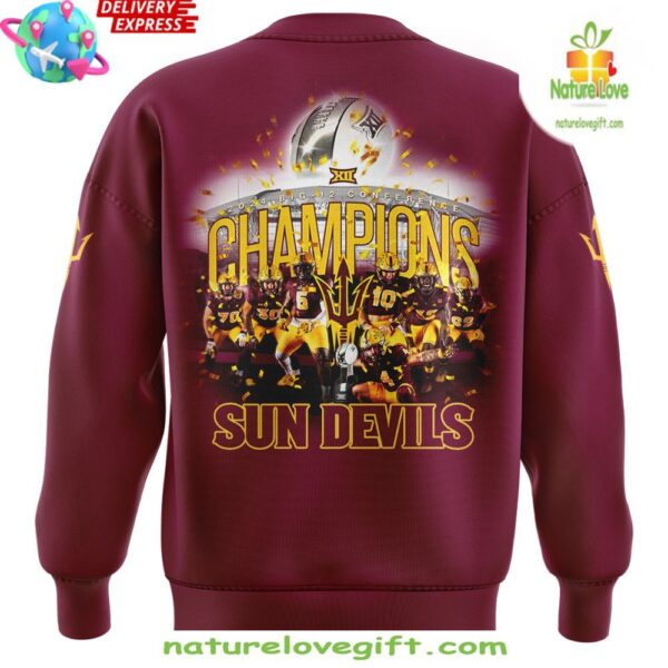 Arizona State Sun Devils 2025 Big 12 Champions Sweatshirt