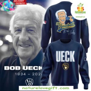 Bob Uecker Baseball Hall of Fame Blue Sweatshirt Limited Edition