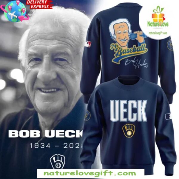 Bob Uecker Baseball Hall of Fame Blue Sweatshirt Limited Edition