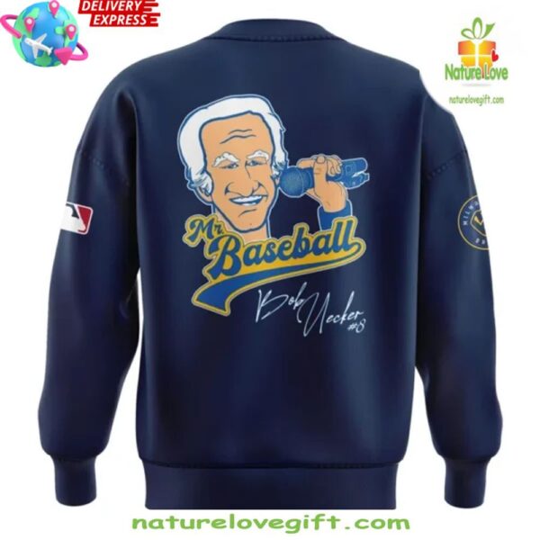 Bob Uecker Baseball Hall of Fame Blue Sweatshirt Limited Edition